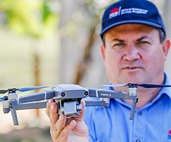 NRAR Officer with drone