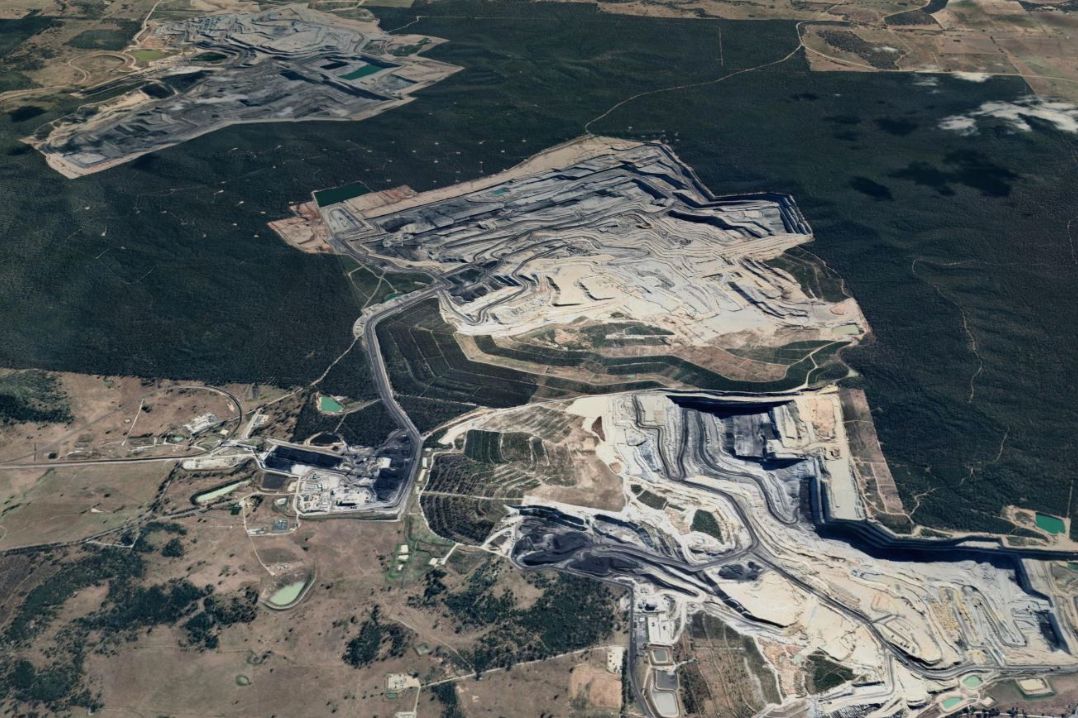 Google Earth image of Boggabri Coal Operation
