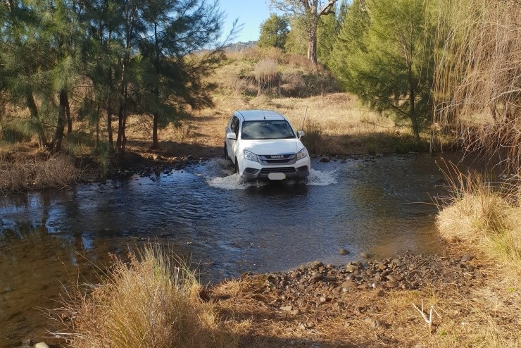NRAR routine monitoring vehicle driving through water in NSW